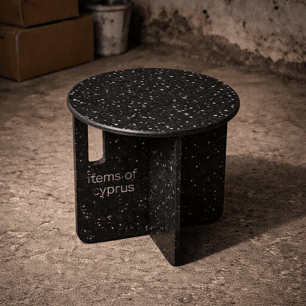 Collected plastic being prepared for local recycling in Cyprus